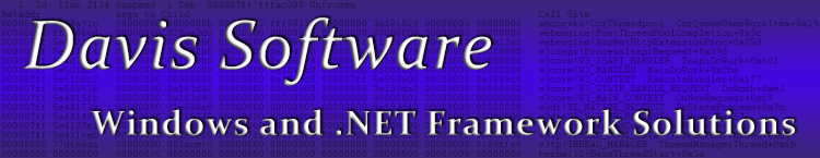Davis Software - Windows and .NET Framework Solutions
